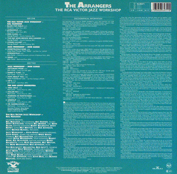 The RCA Victor Jazz Workshop : The Arrangers (LP, Comp, RM)