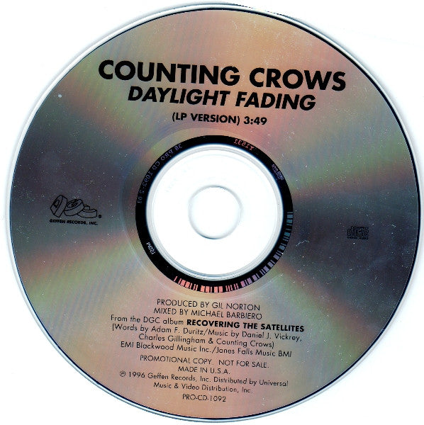 Counting Crows : Daylight Fading (CD, Single, Promo)