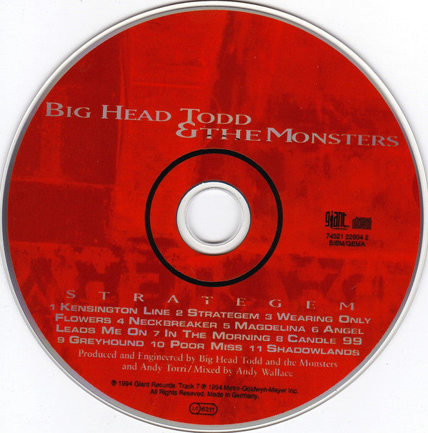 Big Head Todd And The Monsters : Strategem (CD, Album)