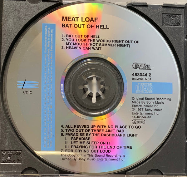 Meat Loaf : Bat Out Of Hell (CD, Album, RE)