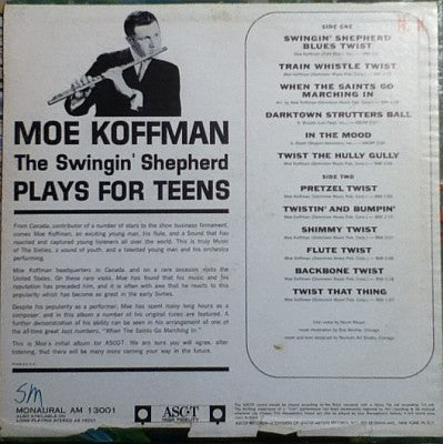 Moe Koffman : The Swingin' Shepherd Plays For The Teens (LP, Mono)