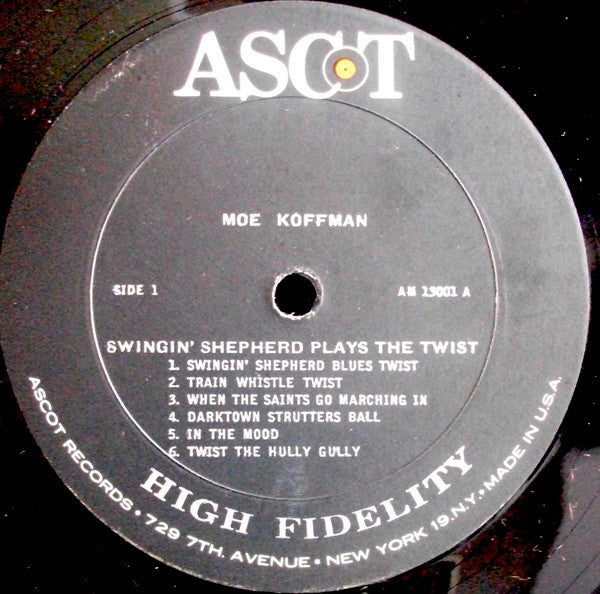 Moe Koffman : The Swingin' Shepherd Plays For The Teens (LP, Mono)