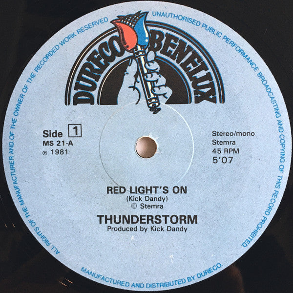 Thunderstorm : Hey You Get Ready (Red Light's On) (12", Maxi)