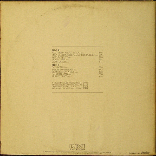 Harry Nilsson : Knnillssonn (LP, Album, Gat)