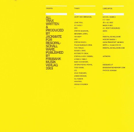 Jackmate : The Prodigal Son (CD, Album)