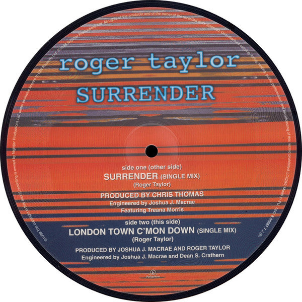 Roger Taylor : Surrender (7", Single, Ltd, Num, Pic)