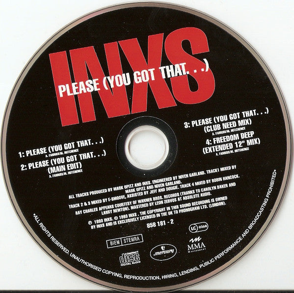 INXS : Please (You Got That...) (CD, Single)