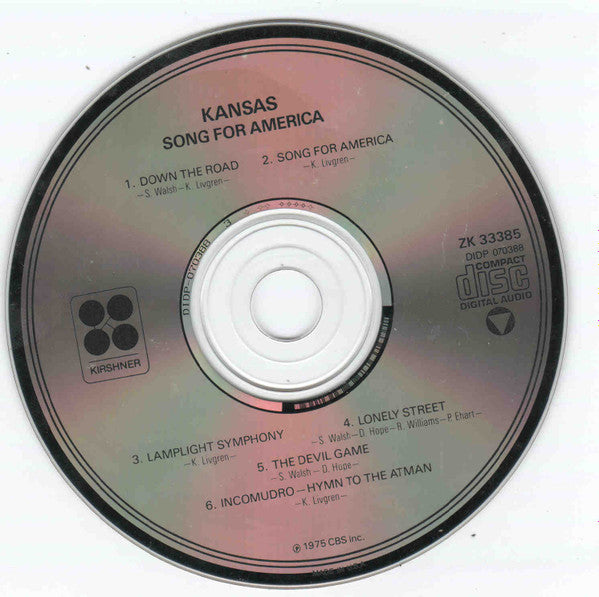 Kansas (2) : Song For America (CD, Album, RE, RP, 4th)