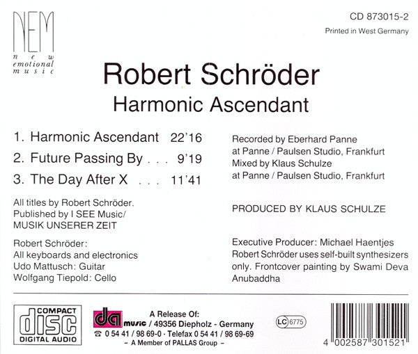 Robert Schröder : Harmonic Ascendant (CD, Album, RE)