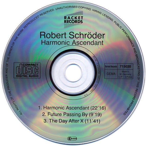 Robert Schröder : Harmonic Ascendant (CD, Album, RE)