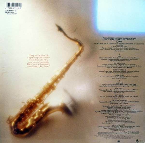 Ernie Watts : Sanctuary (LP, Album)