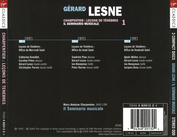 Marc Antoine Charpentier, Sébastien De Brossard, Louis-Nicolas Clérambault – Il Seminario Musicale, Gérard Lesne : Charpentier: Leçons De Ténèbres • Brossard: Leçons Des Morts • Clérambault: Motets Pour Saint-Sulpice (5xCD, Comp + Box)