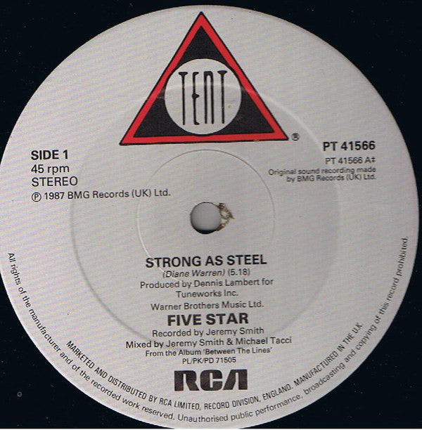 Five Star : Strong As Steel (12")