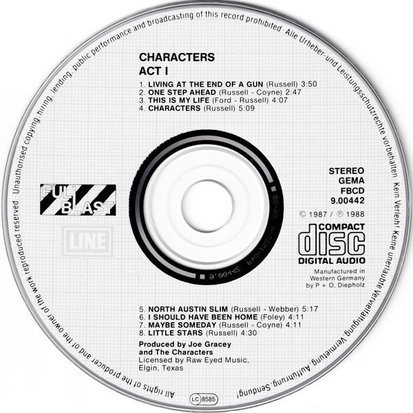 The Characters (4) : Act I (CD, Album)