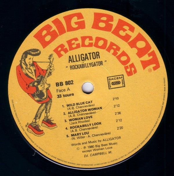 Les Alligators : Rockabillygator (10", Album)