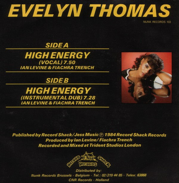 Evelyn Thomas : High-Energy (7", Single)