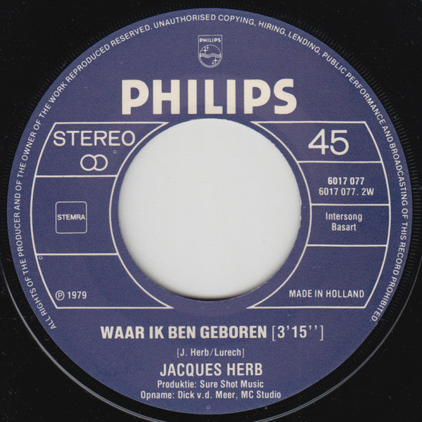 Jacques Herb : Torremolinos (I Love You) (7", Single)
