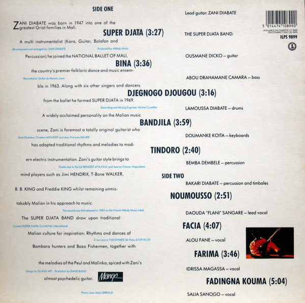 Zani Diabaté & Super Djata Band : Zani Diabate & The Super Djata Band (LP, RE)
