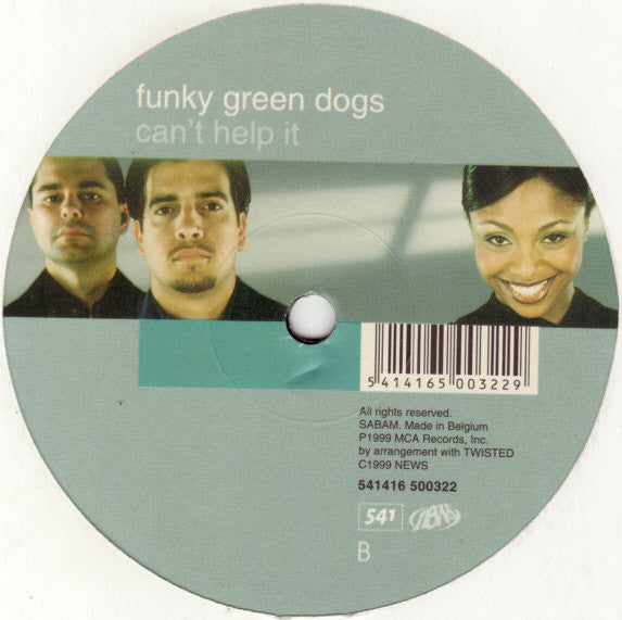 Funky Green Dogs : Can't Help It (12")