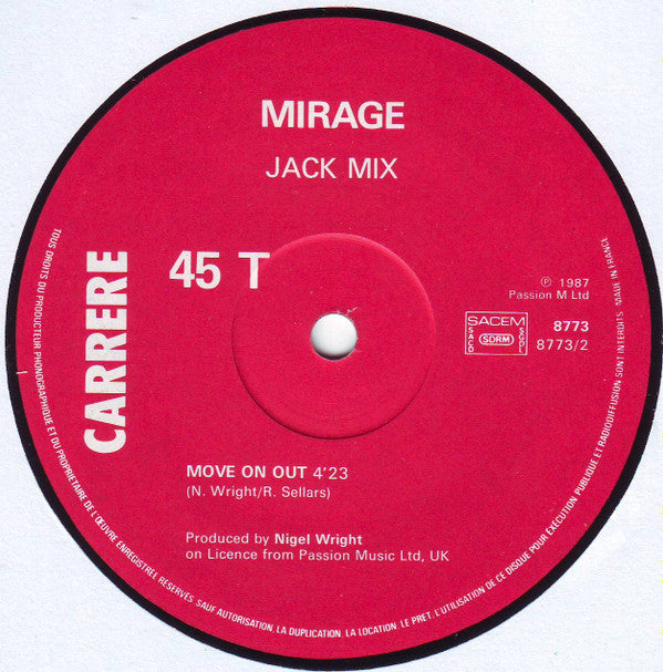 Mirage (12) : Jack Mix II (12", Maxi)