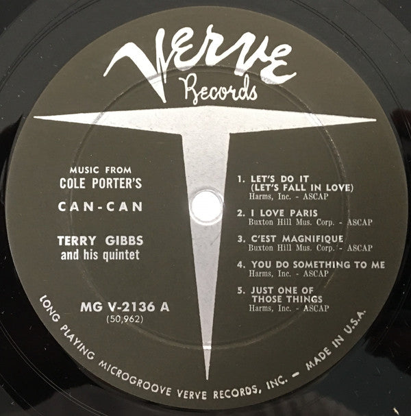 Terry Gibbs Quintet : Music From Cole Porter's Can-Can (LP, Mono)