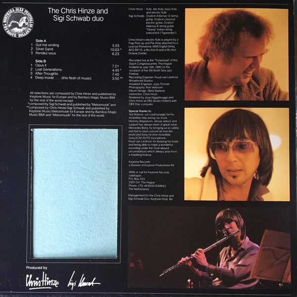 The Chris Hinze And Sigi Schwab Duo : Live At The Northsea Jazz Festival (LP, Album)