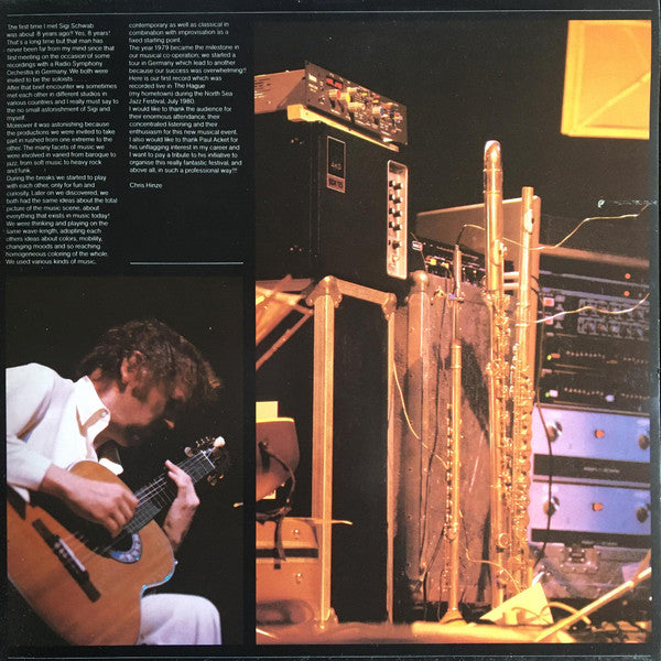 The Chris Hinze And Sigi Schwab Duo : Live At The Northsea Jazz Festival (LP, Album)
