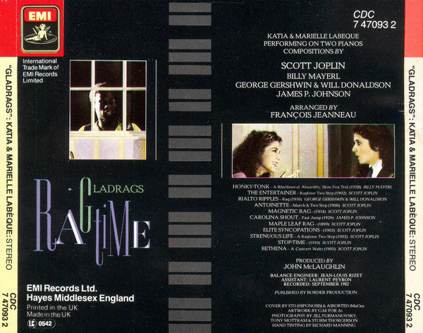 Katia Et Marielle Labèque : Gladrags (CD, RP)