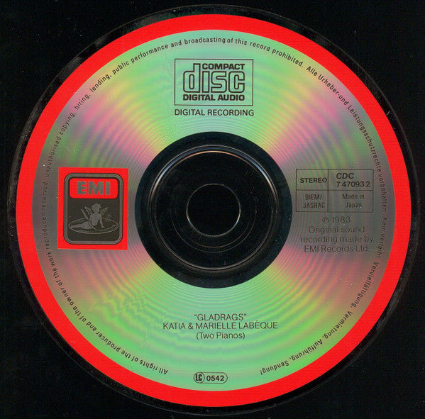Katia Et Marielle Labèque : Gladrags (CD, RP)
