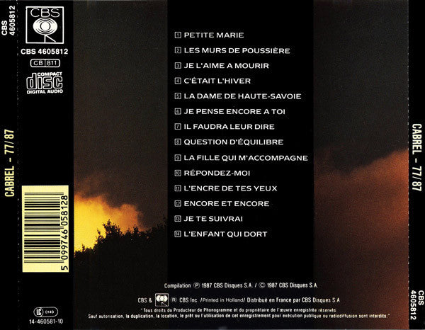 Francis Cabrel : Cabrel 77-87 (CD, Comp, RE)