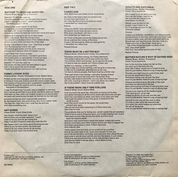 Barefoot Jerry : Watchin' TV (LP, Album)