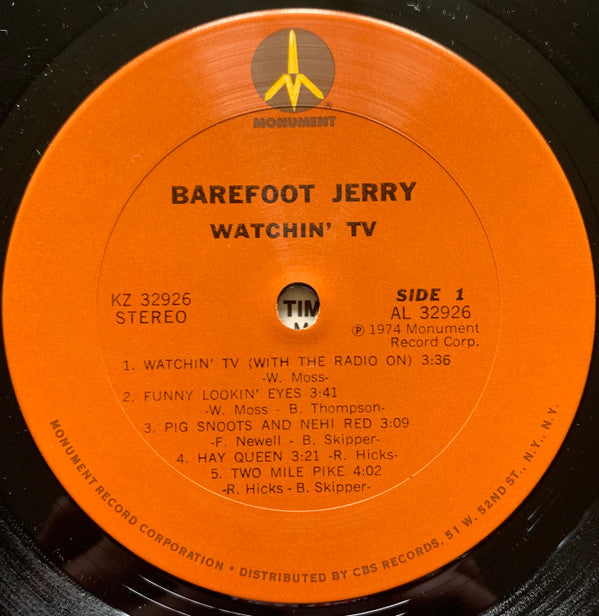 Barefoot Jerry : Watchin' TV (LP, Album)
