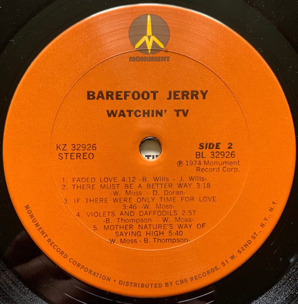 Barefoot Jerry : Watchin' TV (LP, Album)