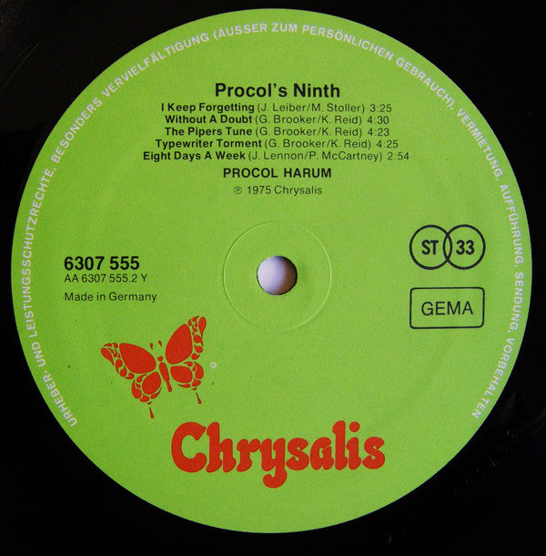 Procol Harum : Procol's Ninth (LP, Album)