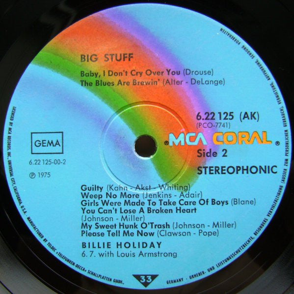 Billie Holiday : Big Stuff (LP, Comp)