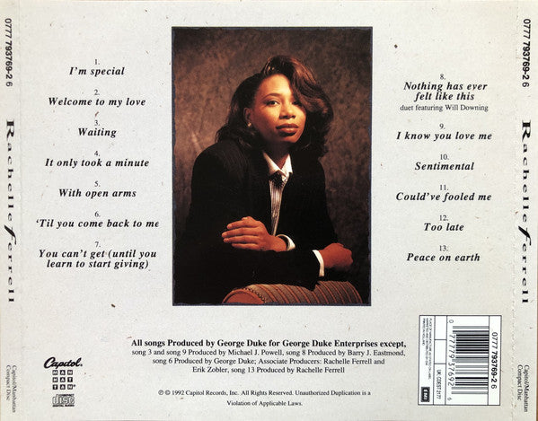 Rachelle Ferrell : Rachelle Ferrell (CD, Album)