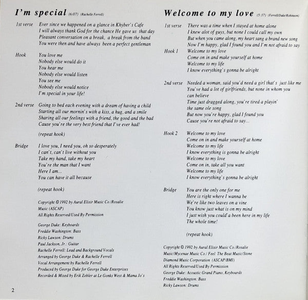 Rachelle Ferrell : Rachelle Ferrell (CD, Album)