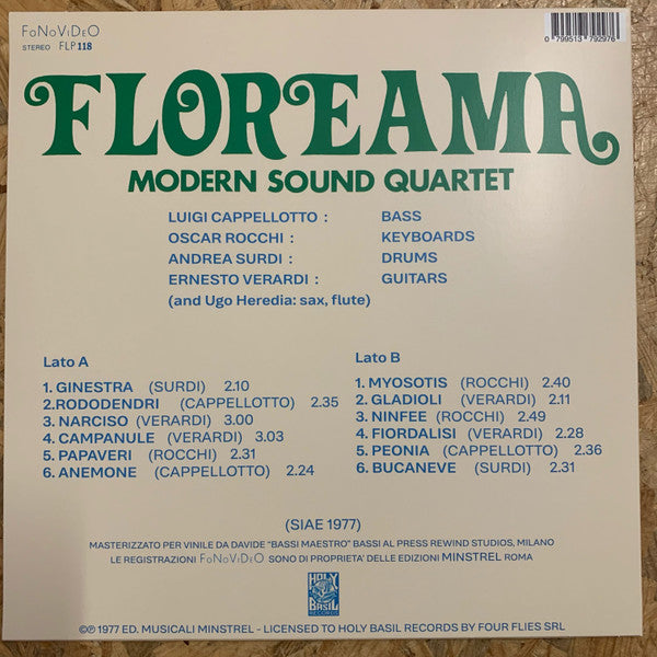Modern Sound Quartet : Floreama (LP, Album, Ltd, RE)