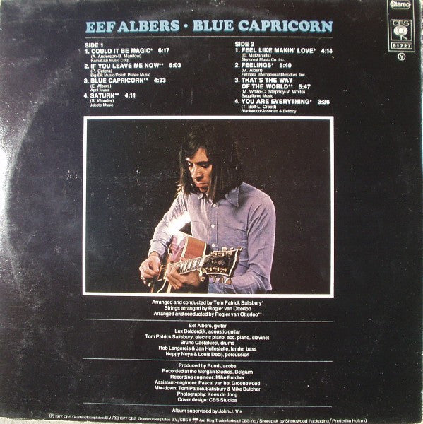 Eef Albers : Blue Capricorn (LP, Album)