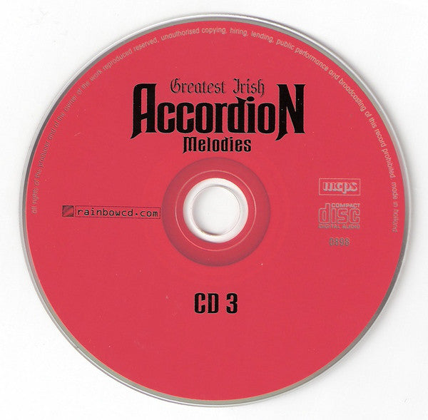 Unknown Artist : Greatest Irish Accordion Melodies CD 3 (CD, Comp)