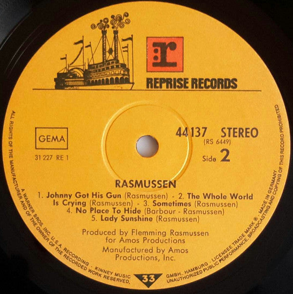 Flemming Rasmussen (3) : Rasmussen (LP, Album)