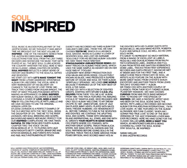 Various : Soul Inspired (2xCD, Comp)