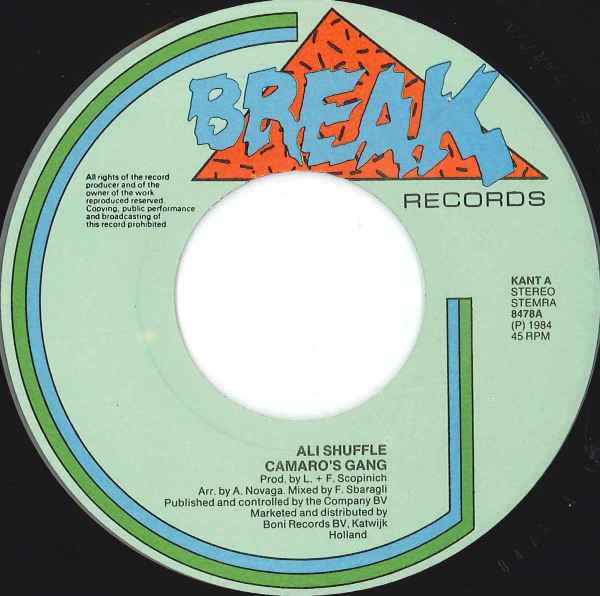 Camaro's Gang : Ali Shuffle (7", Single)