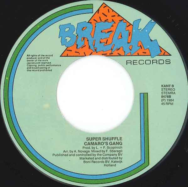 Camaro's Gang : Ali Shuffle (7", Single)