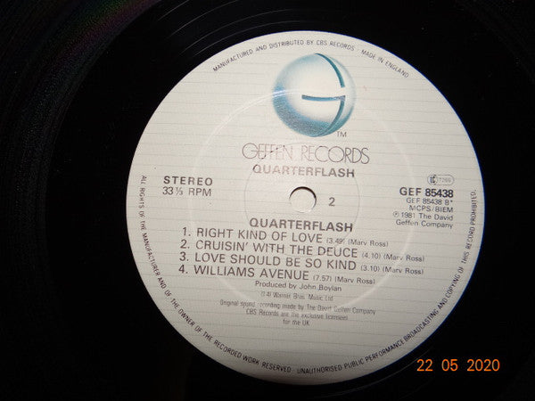 Quarterflash : Quarterflash (LP, Album)