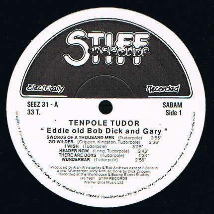 Tenpole Tudor : Eddie, Old Bob, Dick And Gary (LP, Album)