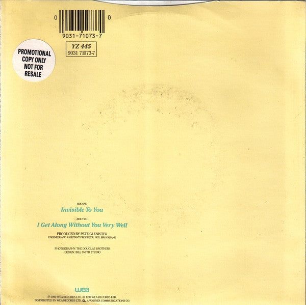 Mary Coughlan : Invisible To You (7")