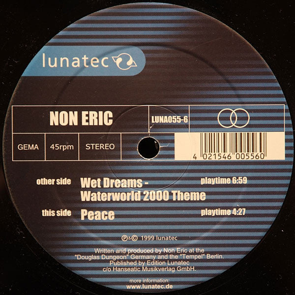 Non Eric : Wet Dreams - Waterworld 2000 Theme (12")