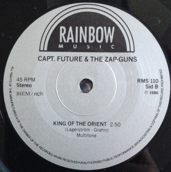 Capt. Future And The Zapguns : In Her Klaws (7")