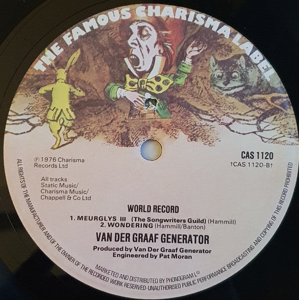 Van Der Graaf Generator : World Record (LP, Album, RP)